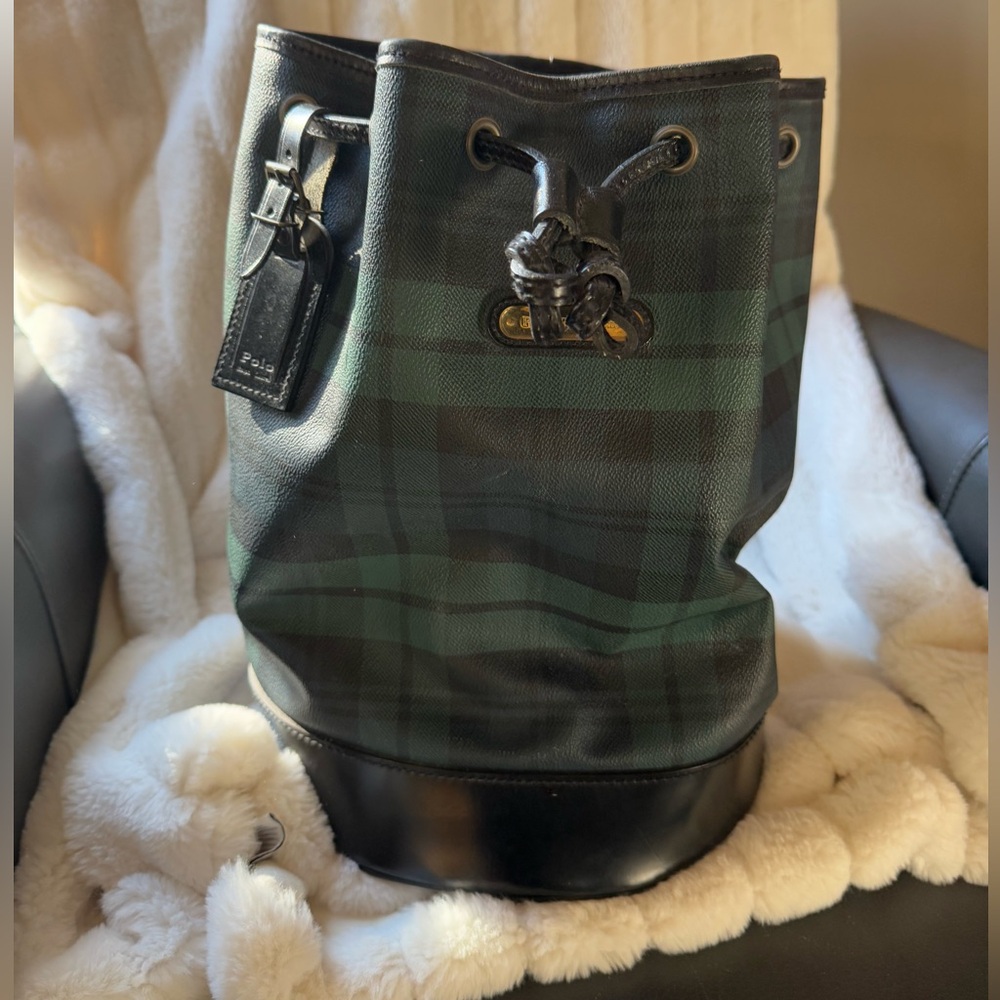 RL vintage duffel bag.